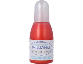 Tsukineko Encre de recharge BRILLIANCE oro rojizo effetto nacarado 20ml