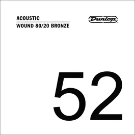 DUNLOPST Corde Acoustique 80/20 Bronze .052
