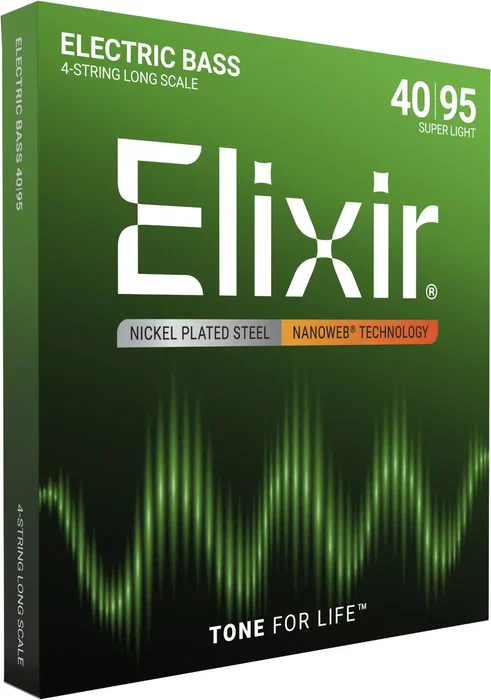 ELIXIR Jeu de cordes Nanoweb XL 40-95 pour basse électrique