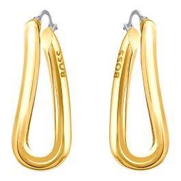 Boss Boucles d'oreilles en acier inoxydable doré