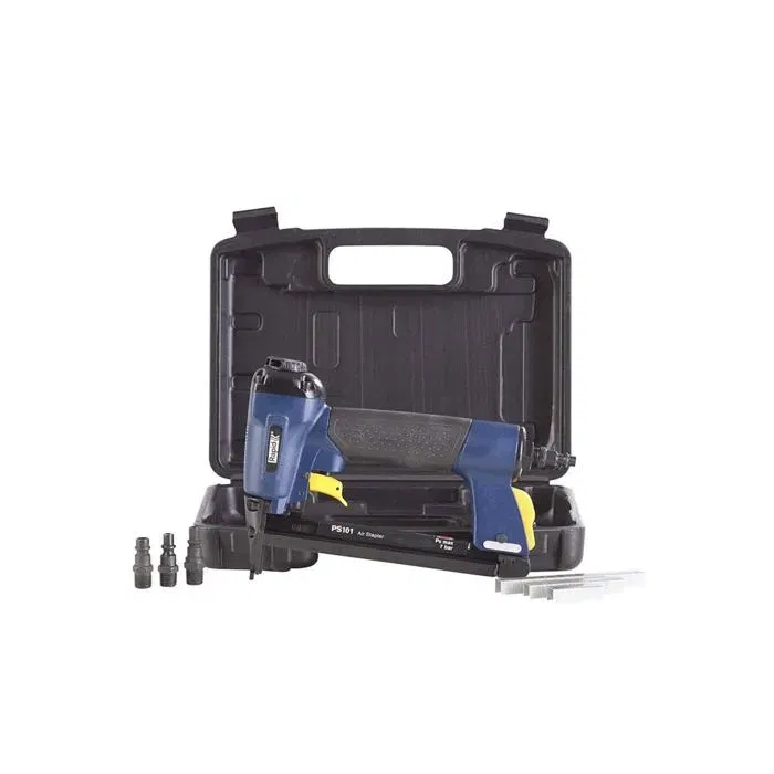 Rapid Agrafeuse pneumatique professionnelle PS101 pour textile, cuir, menuiserie et sellerie en aluminium haute densité