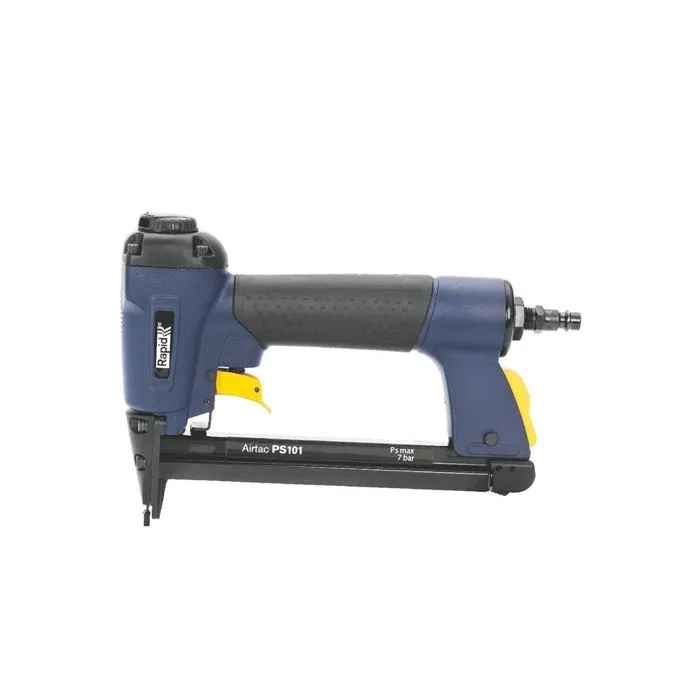 Rapid Agrafeuse pneumatique professionnelle PS101 pour textile, cuir, menuiserie et sellerie en aluminium haute densité