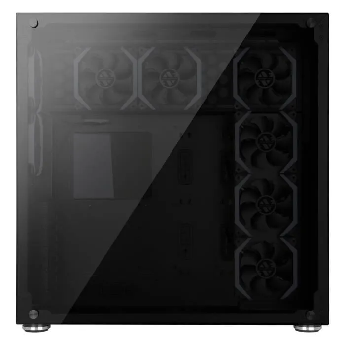 Abkoncore R780 Sync Boîtier PC Grand Tour E-ATX Sync A-RGB 8x120mm USB 3.0/2.0 Double Verre Trempé Noir