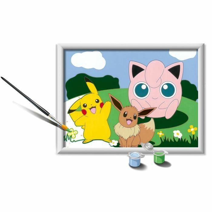 Ravensburger CreArt Kids Kit de peinture par numéros Pokémon 18x24cm Ravensburger CreArt Kids Kit de peinture par numéros Pokémon 18x24cm