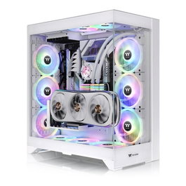 Thermaltake CTE E600 MX Snow Boîtier PC Gaming Midi Tower Blanche avec Panneau Vitre Trempée