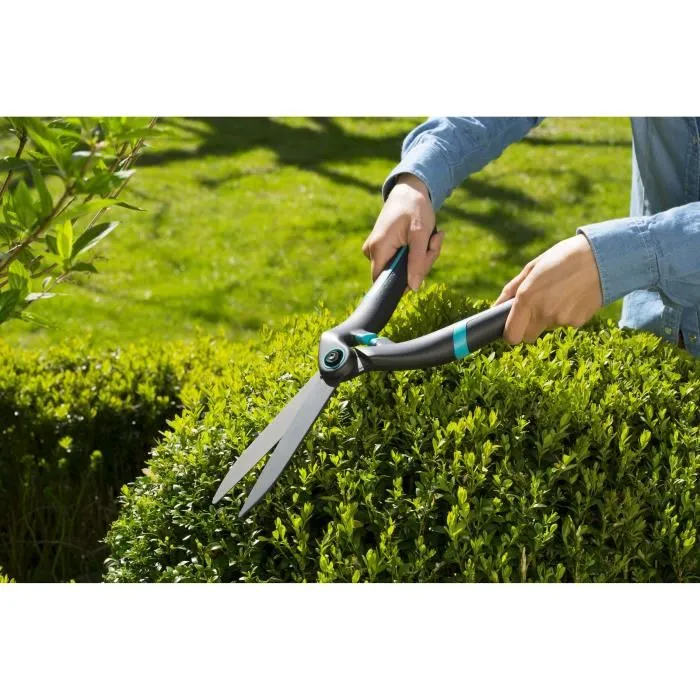 Gardena Cisaille à Haies PrecisionCut - Lames Droites 180 mm - Revêtement Anti-Adhérence - Poignées Ergonomiques - Garantie 25 Ans