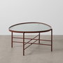 Table Basse Tuile Verre Fer 78 x 68 x 37 cm