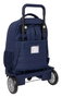 Benetton Sac à dos grande capacité avec roues extensible compact Flag 33 x 45 x 22 cm