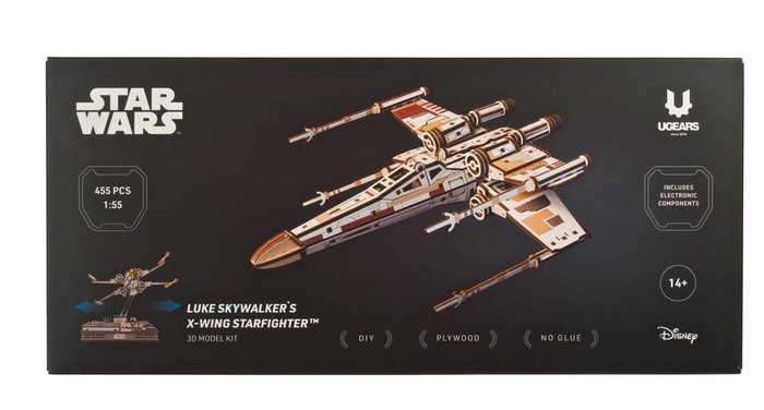 Ugears Star Wars X-Wing de Luke Skywalker en bois Ugears Star Wars X-Wing de Luke Skywalker en bois