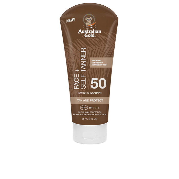 Australian Gold Crème Solaire Autobronzante Visage SPF50 88 ml Australian Gold Crème Solaire Autobronzante Visage SPF50 88 ml