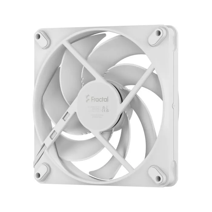 Fractal Design Momentum 14 Ventilateur PC Blanc - 140 mm, Roulement FDB, Contrôle PWM, Pales à Faible Bruit, Zéro RPM, Réduction des Vibrations
