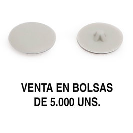 HERRAJES ALK Tapon embellecedor INTRO POZI Gris clair 13mm