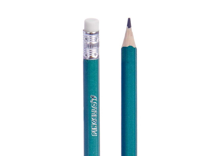 Pincello Set de 5 crayons pastel avec gomme - Multicolore (jaune, bleu, orange, vert, violet) - 24.5 x 8 x 0.5 cm (Set de 24)
