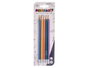 Pincello Set de 5 crayons pastel avec gomme - Multicolore (jaune, bleu, orange, vert, violet) - 24.5 x 8 x 0.5 cm (Set de 24)