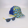 Ensemble casquette et lunettes de soleil Minions Bleu