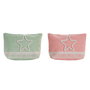 Trousse de toilette DKD Home Decor Vert Beige Corail Menthe (2 Unités)