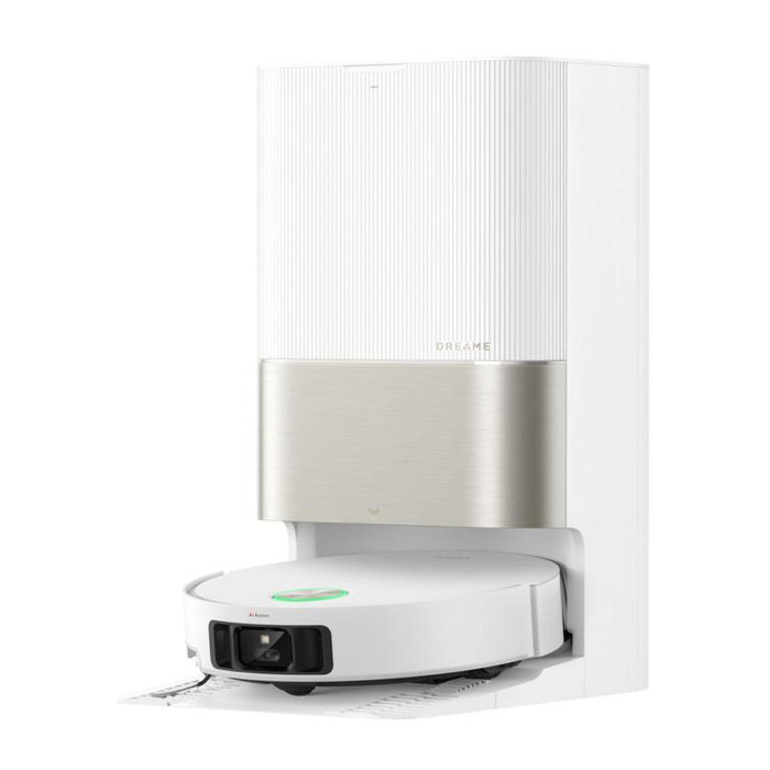 Dreame Aspirateur Robot X50 Ultra Blanc, avec Station de Vidange Autonome et Détection Laser, Modèle RLX85CE-6-WH
