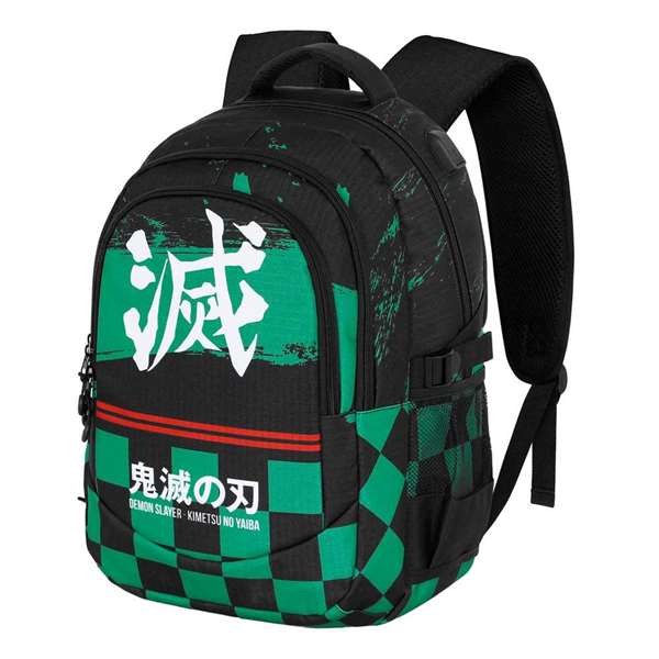 Karactermania - Sac à dos Demon Slayer Run Plus Fan SU 44x34x21 cm - Haut Dos Aéré - Compartiments Multiples avec Port USB - Capacité XXL - Matière Ripstop Imperméable