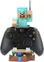 Exquisite Gaming Support Cable Guys - Figurine Minecraft Steve en Armure Diamant (20 cm) - Support pour Manette, Smartphone et Accessoires - Produit Officiel