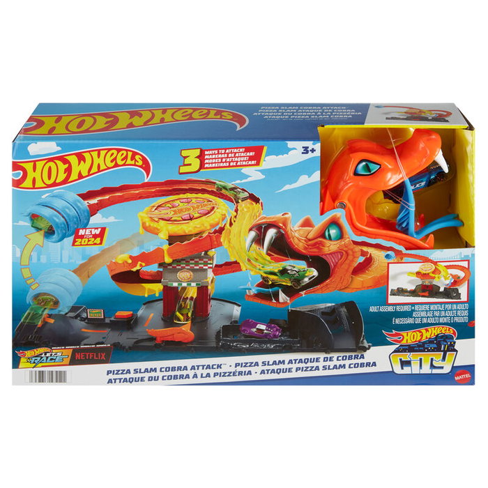Hot Wheels City Ataque de la Serpiente Pizza Slam Cobra Attack Hot Wheels City Ataque de la Serpiente Pizza Slam Cobra Attack