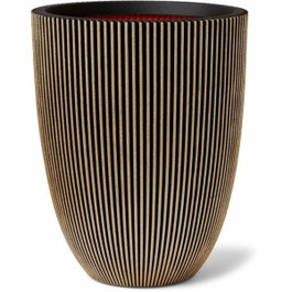 Capi Europe Vase élégant GROOVE Noir et doré 46x58 cm