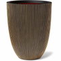 Capi Europe Vase élégant GROOVE Noir et doré 46x58 cm