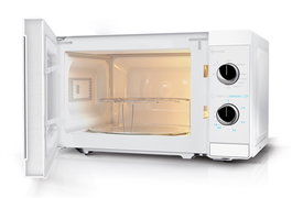 Sharp YC-MG 01 E-C, Micro-ondes avec grill 20L, Blanc