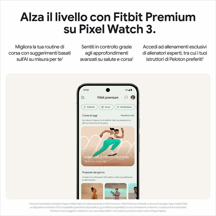 Montre intelligente Google Pixel Watch 3 45mm Noir 1,4" 45 mm