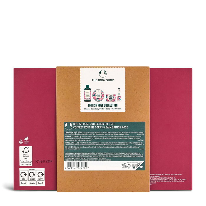 The Body Shop Medium British Rose Estuche 4 Pz