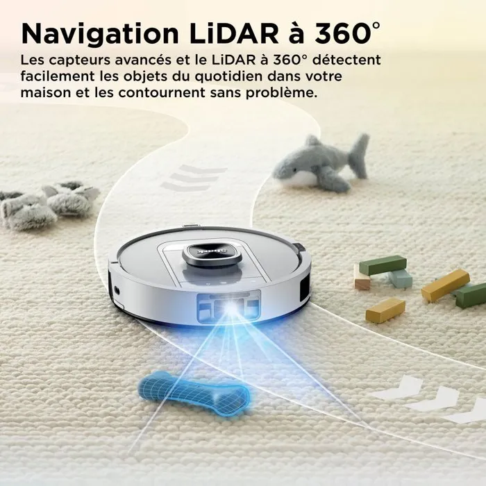 Shark Robot aspirateur laveur PowerDetect ThermaCharged AV2910XEEUWH avec base autovidante Shark Robot aspirateur laveur PowerDetect ThermaCharged AV2910XEEUWH avec base autovidante