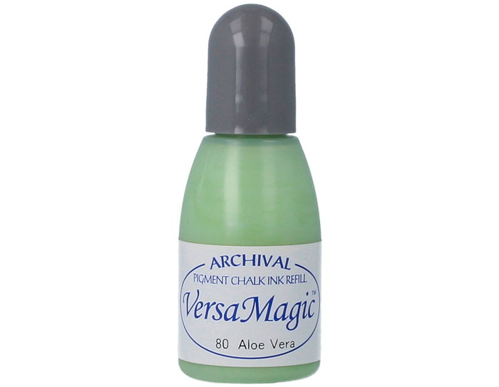 Tsukineko VERSAMAGIC Recharge d'encre Aloe Vera effet craie 20ml Tsukineko VERSAMAGIC Recharge d'encre Aloe Vera effet craie 20ml
