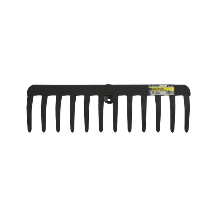 WOLFPACK LINEA PROFESIONAL Rastrillo Agricole sans Manche, 12 Dents de 5 mm WOLFPACK LINEA PROFESIONAL Rastrillo Agricole sans Manche, 12 Dents de 5 mm