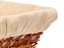 Kipit Cesta Carrée en Osier et Bois 23 x 9 x 23 cm Naturel (Set de 36)