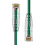 ProXtend Câble Ethernet CAT6 U/UTP Cuivre LSZH Ultra Fin 5m Vert - Connecteurs plaqués or 50µ - PoE++