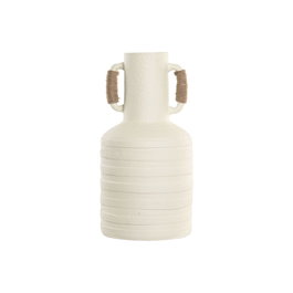 Vase Home ESPRIT Blanc Marron Clair Terre cuite