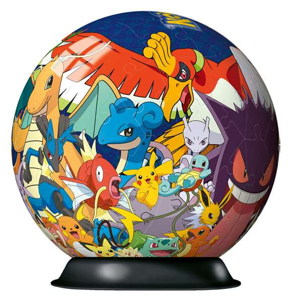 Ravensburger 3D Puzzle Ball Pokémon 72 pièces - Multilingue (FR, EN, DE, ES, IT, NL, PT) dès 6 ans