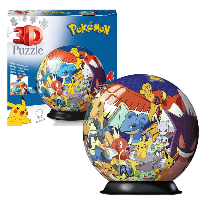 Ravensburger Puzzle Ball 3D Pokémon avec figurines
