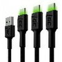 Green Cell Câble USB KABGCSET03 Noir 2 m