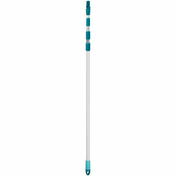 Leifheit Manche à balai télescopique extensible 145-400 cm Bleu et argenté Leifheit Manche à balai télescopique extensible 145-400 cm Bleu et argenté
