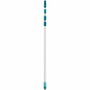Leifheit Manche à balai télescopique extensible 145-400 cm Bleu et argenté