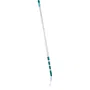 Leifheit Mango Telescopique 41523 145-400 cm, Manico di scopa regolabile ed estensibile, Sistema Click, Per pulizia pavimenti, finestre