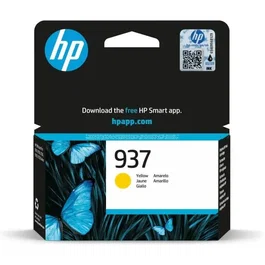 Cartouche d'encre jaune authentique HP 937 (4S6W4NE) pour imprimantes HP OfficeJet Pro 9110, 9120, 9130, 9720, 9730 - 800 pages