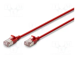 DIGITUS Câble patch Cat 6a F/FTP RJ45 3m rouge