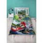 Mario Bros Parure de lit Microfibre Licence Super Mario - Thème Mario II - 1 Housse de Couette 140 x 200 cm + 1 Taie d'Oreiller 63 x 63 cm