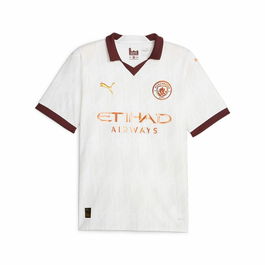 Maillot de Football à Manches Courtes pour Homme Puma Manchester City Away Blanc