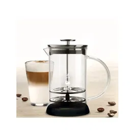 Bialetti Cappuccinatore Glass 330 ml Mousseur à Lait en Verre pour Cappuccino et Boissons Chaudes