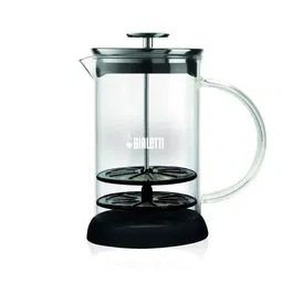Bialetti Cappuccinatore Glass 330 ml Mousseur à Lait en Verre pour Cappuccino et Boissons Chaudes