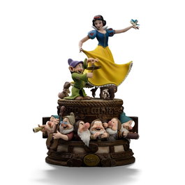 Iron Studios Blanche-Neige et les Sept Nains statuette 1/10 Art Scale Snow White and Dopey Deluxe Edition