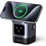 Ugreen Robot Qi2 Station de charge sans fil 2 en 1 Noir - Recharge rapide pour iPhone MagSafe et autre appareil, support intégré