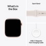 Apple Watch Series 11 GPS - 46mm - Boîtier Or rose Aluminium - Bracelet Light Blush Sport Band S/M